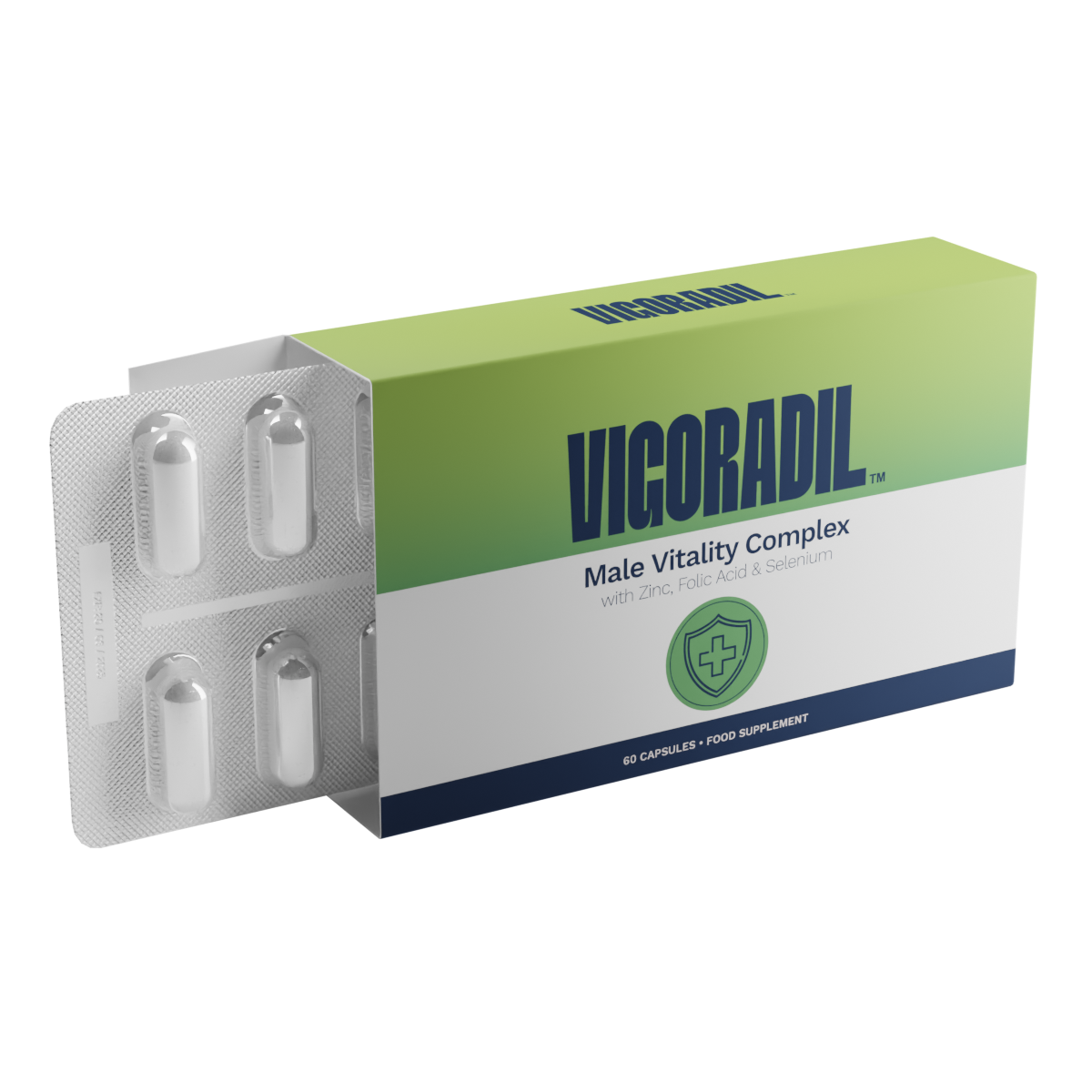 Vigoradil Kapseln Packung mit Blisterstreifen